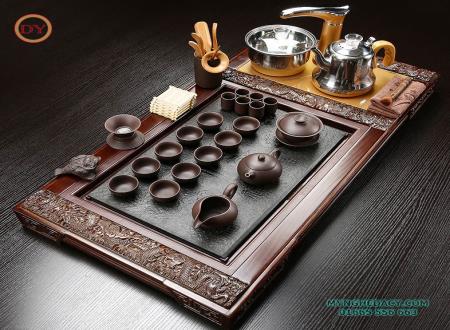 Bộ bàn trà điện Tam Long